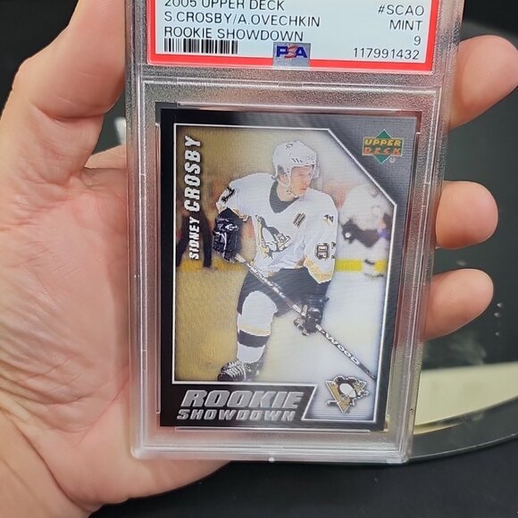 2005-06 Upper Deck - Rookie Showdown Alex Ovechkin, Sidney Crosby #SCAO PSA 9 - Picture 9 of 9